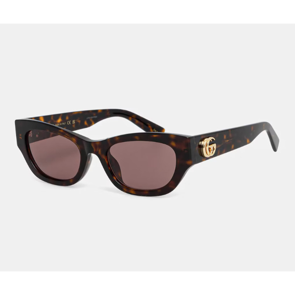 NWT Gucci GG1954SA-002 Havana Brown 53mm Sunglasses - Picture 2 of 3